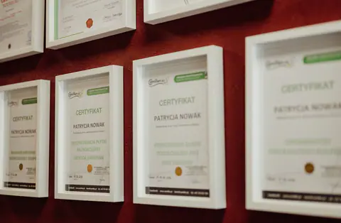 Certyfikaty potwierdzające kwalifikacje podolożki PENTE